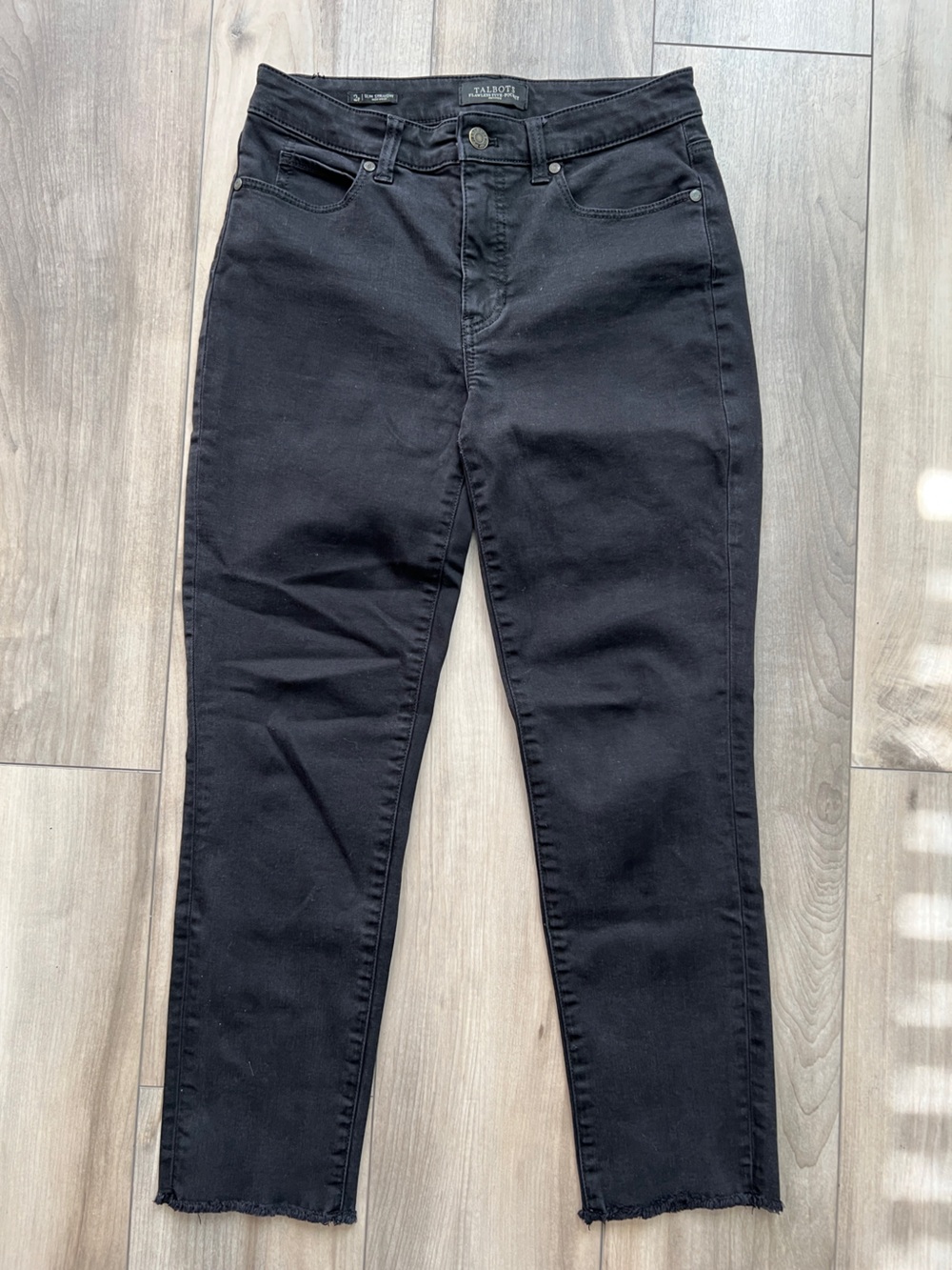 Talbots Black Slim straight Women Jeans Size 2 Petite, Luxury denim